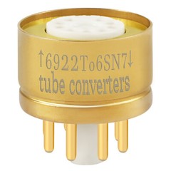 Amptata 6922 ECC88 to 6SN7 6SL7 CV181 6N8P Vacuum Tube Adapter Socket Converter