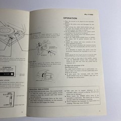 Pioneer PL-115D Turntable Service Manual 1976 Original Rare