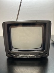 VTG Radio Shack Portavision Television 5” B&W Home/Auto TV 16-130 For Parts D1