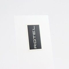 ROTEL logo badge Sticker Decal waterproof 32mm(1.25&Prime;)X19mm(0.74&Prime;)