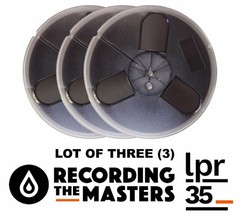 3 Pack LPR35 1/4&Prime; x 1800&prime; Analog Recording Tape on 7&Prime; Plastic Reel w/Box NEW
