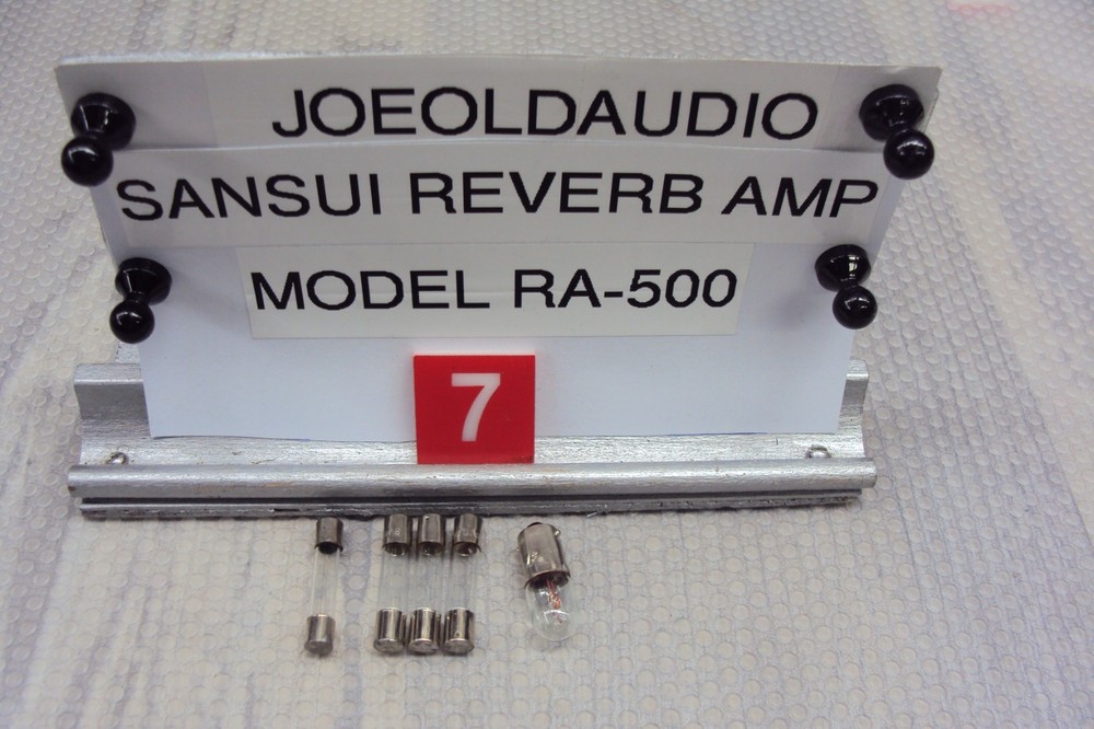 SANSUI Reverb Amp Model RA-500 Replacement Lamp & 110 VAC Fuse Kit.
