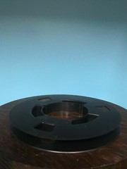 1/2&Prime; X 7&Prime; NAB Open Center Plastic Reel Black RTM RMG ATR NEW