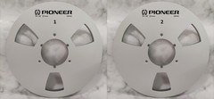One Pair 10.5 » Blue Pioneer Tape Reel Aluminum For Reel To Reel Tape Recorder