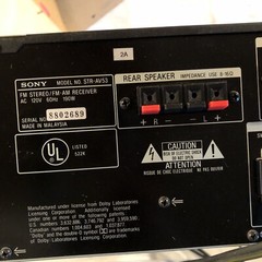 Sony STR-AV53 190W Stereo Receiver AM/FM Factory Remote Tested