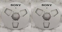 One Pair silvery 10.5 » Aluminium tape reel for Sony Reel To Reel tape recorder