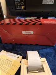 Vintage Canon P5-D Printing Calculator w/ Box, Manual, Charger, Paper – Tested