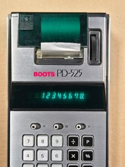 BOOTS PD-525 Vintage Printing Calculator – Calculator works, printer does not
