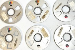 Ampex 766 10.5&Prime; Aluminum Tape Reels Lot of 10 Blank w/ Original Labels Vintage D
