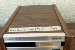 Superscope Marantz TD-28 8-Track Tape Player, Damaged, AS IS for parts repair