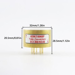 One Gold plated 6SN7 6N8P TO ECC88 6DJ8 Vacuum tube convert socket