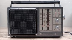 Vintage Portable Radio GE General Electric 4band TV Sound WB/AM/FM 7-2945A work