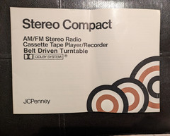 Vintage JCPenney Stereo Compact Model 683-1300 Owner&rsquo;s Manual Instruction Book