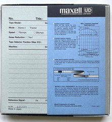 MAXELL UD 35-90 SOUND RECORDING TAPE REEL TO REEL 1800&prime; FT. NEW IN ORIGINAL BOX