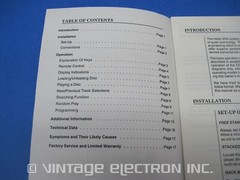 HAFLER IRIS COMPACT DISC (CD) PLAYER OWNER&rsquo;S MANUAL