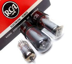 RCA 1960s&rsquo; Fender Champ 5F1 Tweed Amp Tubes Set 6V6GT 5Y3GT 12AX7A USED-TEST NOS