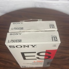 Sony ES L-750 Blank Beta Video Tapes Lot of 2 Sealed Y2K Retro Vintage Artsy
