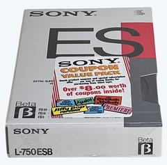4 New Sealed Sony ES L-750 Dynamicron Beta Betamax Tapes