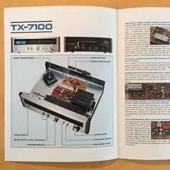 Original Pioneer TX-7100 AM/FM Stereo Tuner Brochure – NOS and Uncirculated