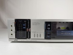 JVC KD-V44J Cassette Deck Silver Vintage W/Box & Manual, Clean! Working!