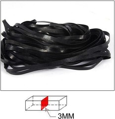 Bulk Pack of 50 Recorder Rubber Belts, 40-135 MM, 3MM Width – Fix Your Cassette