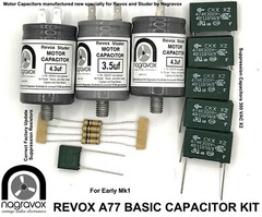Revox A77 EARLY mk1 BASIC motor & suppressor recap kit