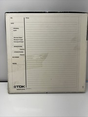 New Vintage TDK LX 35/180BM Reel to Reel Tape 10.5&Prime; Metal Reel Read Descriptio