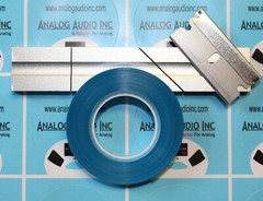 REEL TO REEL TAPE SPLICING KIT FOR 1/4&Prime; AUDIO TAPE Maxell, Ampex, 3M, RTM, TDK