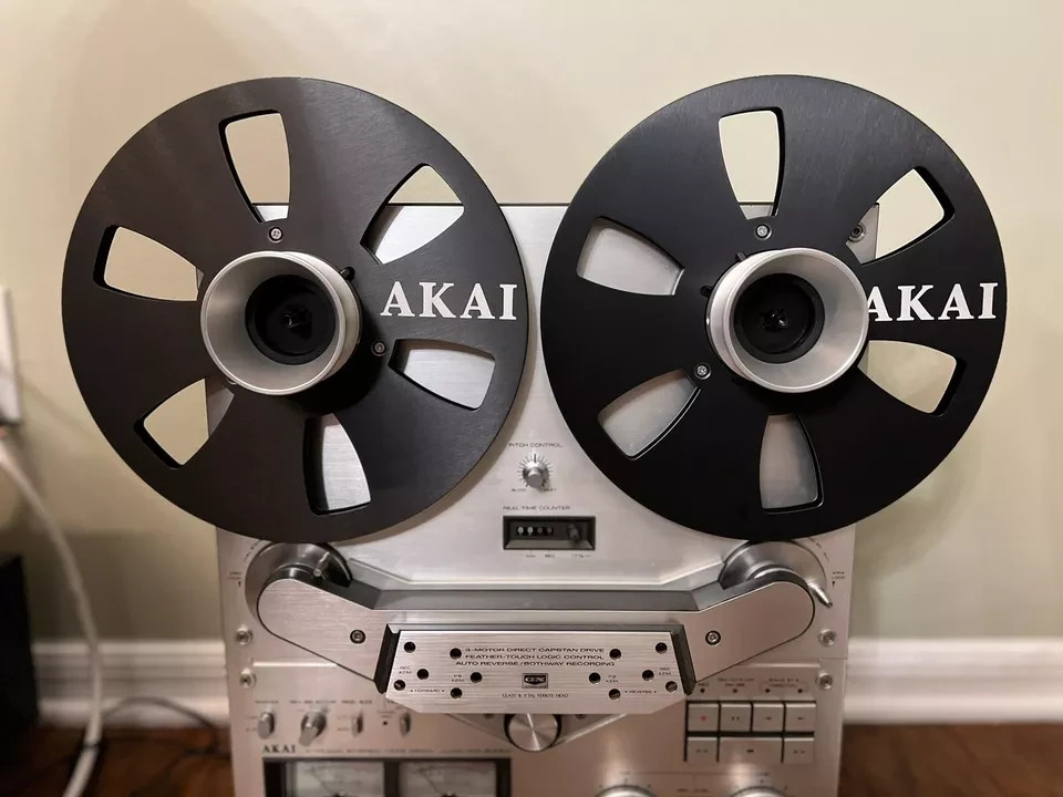 One Pair 10.5 » Black AKAI Tape reel High Quality Aluminum Take Up Reel