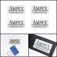 Ampex Amplifier logo badge Sticker Decal waterproof 51mm(2.00&Prime;)X26mm(1.02&Prime;)