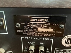 Vintage SuperScope By Marantz Model 300 ~ Stereo Quadraphase Receiver tested ++