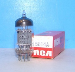 5814A NOS radio GE audio amplifier vintage vacuum tube valve tested 12Au7A ECC82