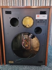 jbl l65 jubal Vintage speakers Very Nice Empty Cabinets With Crossovers 1 Serial