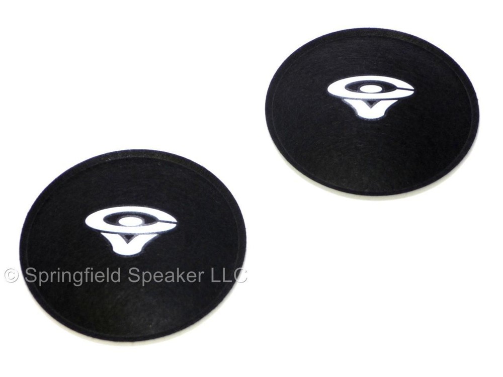 Cerwin Vega 3.75&Prime; Felt Logo Dust Caps – 2 Pack