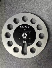 One pair silvery TAPE REEL Sony 7&Prime; inch Light Metal Aluminum Take Up Reel