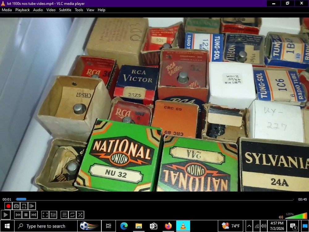 lot of 1930s Antique Radio tubes NIB 24A, 127 37 Cool artwork