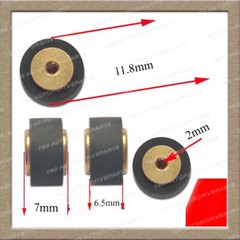 4pcs/set 11.8 * 7 * 2.0 11.8 * 8 * 2.0MM Copper Pinch Roller Recorder Cassette