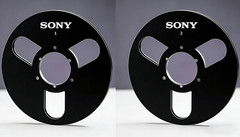 One Pair silvery 10.5 » Aluminium tape reel for Sony Reel To Reel tape recorder