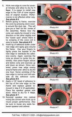 Rockford Fosgate HE2 Series 8&Prime; Subwoofer Speaker Foam Surround Repair Kit
