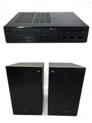 Nakamichi R-1 AM/FM Stereo Receiver Mini System Compact W/ Speakers Sounds Great