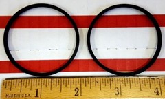 Square Belts 5.6 x .078 x .078&Prime;, 142.037 x 1.981 x 1.981 mm, Set of 2 pieces