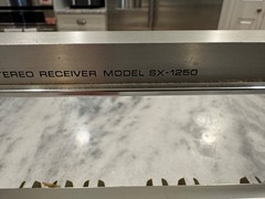 PIONEER SX-1250 PARTS OR REPAIR Faceplate No Glass Bent See Imagines Description