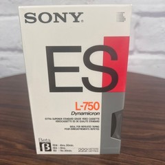 Sony ES L-750 Blank Beta Video Tapes Lot of 2 Sealed Y2K Retro Vintage Artsy