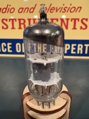 Telefunken RFT Germany 12AT7 ECC81 Halo Getter Tube 539C & Maxi Test ANOS 🔊