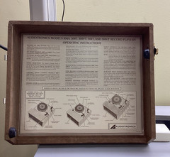 Audiotronics 304A portable 4-speed record player/turntable: