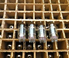 RARE Matched Pair (2) Tungsram NOS 6BL8/ECF80/6F1P/~7199 tubes – Hungary