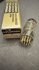 NOS Sylvania GB 6189 CV4003 Gold Pin Audio Tube Holy Grail 10k Life Tube
