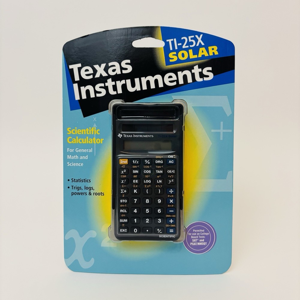 Vintage Texas Instruments TI-25X Solar 1997 Scientific Calculator Brand New