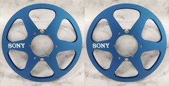 One Pair silvery 10.5 » Aluminium tape reel for Sony Reel To Reel tape recorder