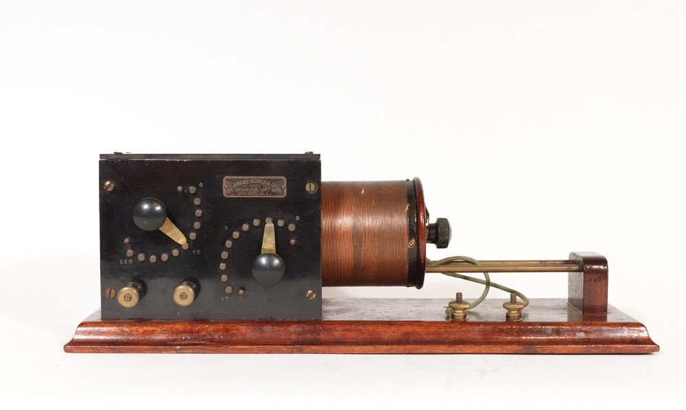 1914 Adams Morgan 7729 Navy Type Loose Coupler * Uncommon Spark Era Radio Tuner